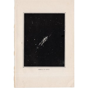 1909 ANTIQUE NEBULA Druck in Cetus original antike himmlische Astronomie Lithographie - Astronomie Druck