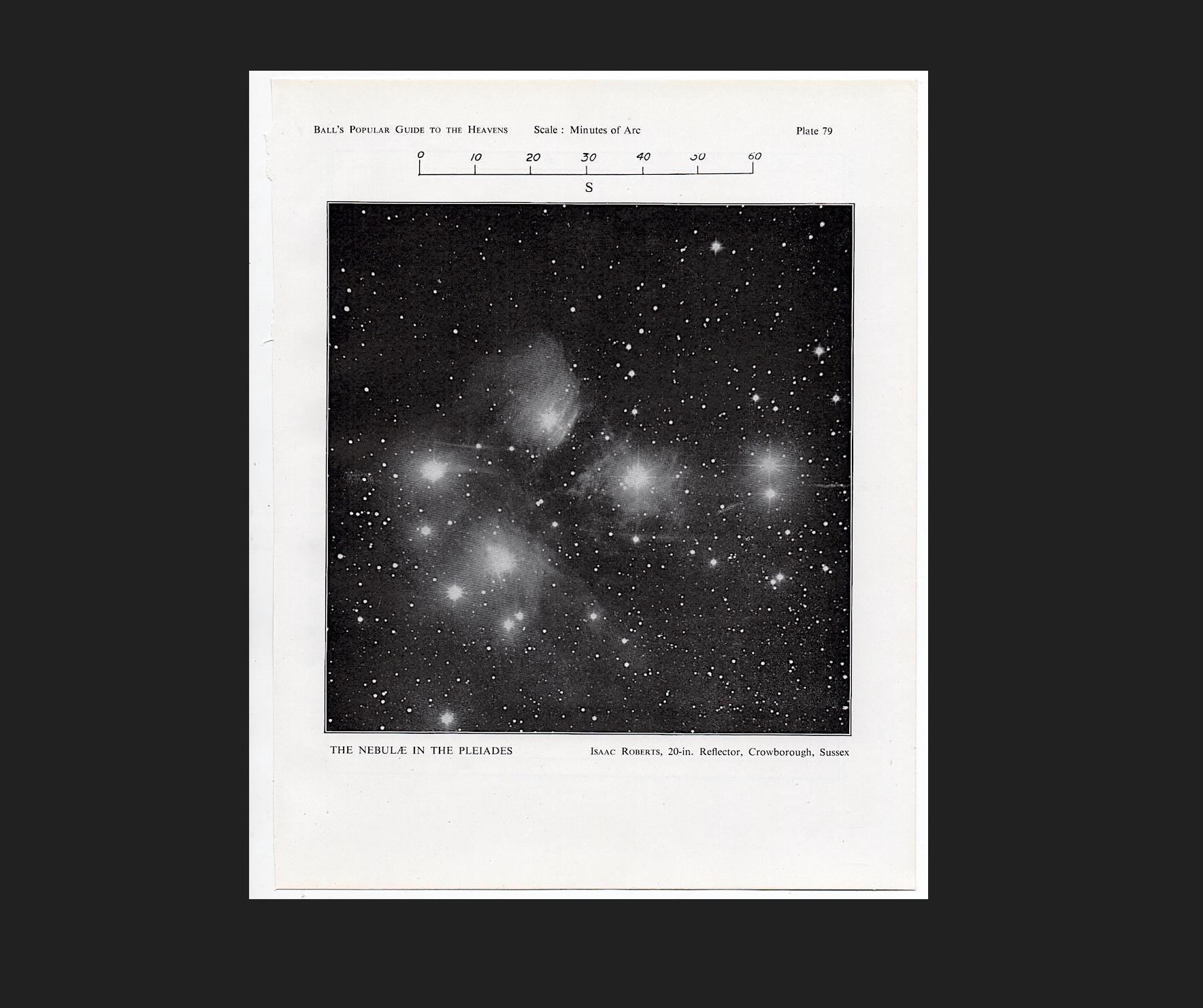 THE PLEIADES Lithograph C. 1910 • Original Antique Print