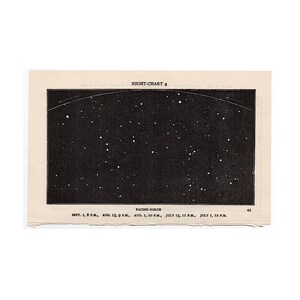 C. 1924 IMPRESIÓN DE ASTRONOMÍA ANTIGUA • cielo nocturno • impresión antigua original • mapa estelar • impresión celestial y copia de la clave de las constelaciones impresas
