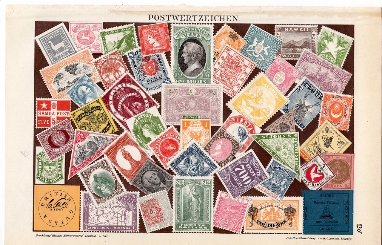 Stamp Album. Collecting. Postage Stamp Collection Stock Photo - Image of  international, foreign: 180832156