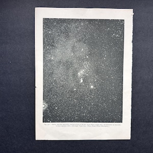 Litografía de la CONSTELACIÓN DE ORIÓN c. 1959 • impresión vintage original • impresión astronómica • impresión de galaxia • muestra la estrella Sirio