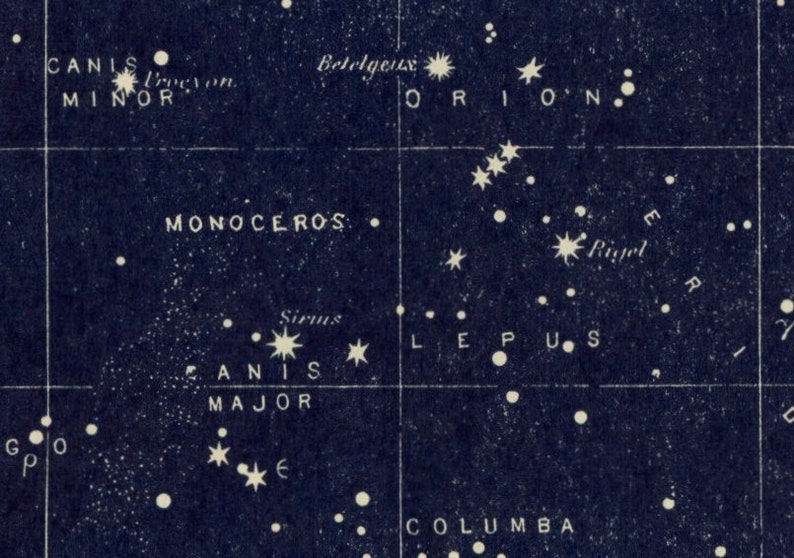 1946 STAR MAPS \u2022 set of 2 original vintage prints \u2022 blue celestial prints c map 2 /& 3 \u2022 astronomy prints \u2022 libra hercules scorpio
