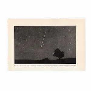 H. 1959 SHOOTING STAR Lithographie - Astronomie Lithographie • Astronomie • Meteoriten • Meteoriten • Poster • 1959