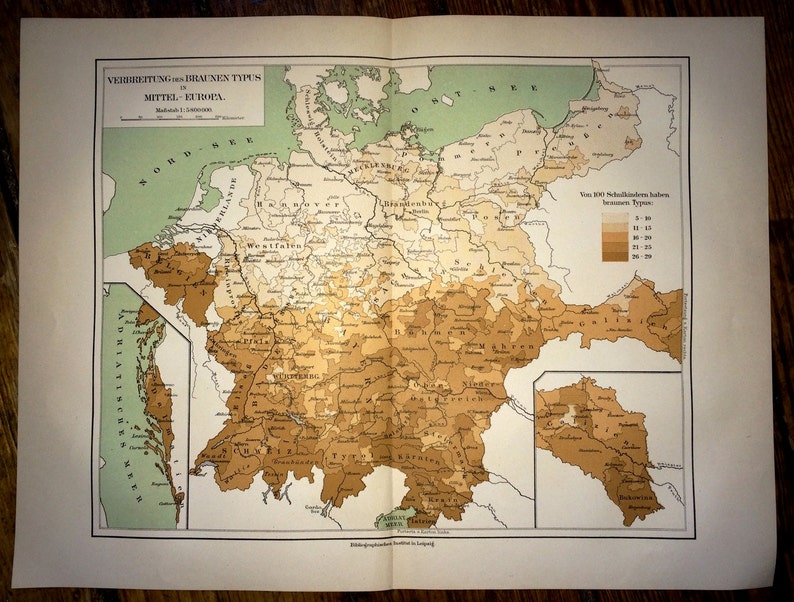 1894 MIDDLE EUROPE MAP Europe Original - Il 794xN.585140723 I8yg 
