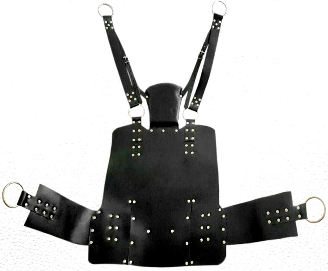 Adult Sex Black Leather Heavy Duty Sex Sling Swing Adult Play Hammock - (Sw5)