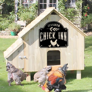 Hühnerstall Schild, Hühnerstall Dekor, Huhn Zeichen, Huhn Bauernhaus Zeichen, benutzerdefinierte Hühnerstall Zeichen, Hühnerhof Zeichen kleiner Coop Zeichen