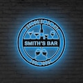 Personalized Bar Metal Wall Art LED Lights, Whiskey Bar Sign,Bar Decor,Custom Pub Sign,Man Cave Decor,Patio Sign, Outdoor Decor Gift for dad