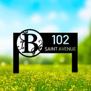 Custom Modern House Address Number Sign, Personalized House Number Garden Stake, New Homeowner Gift, Address Yard Stake, Address Number Gift
