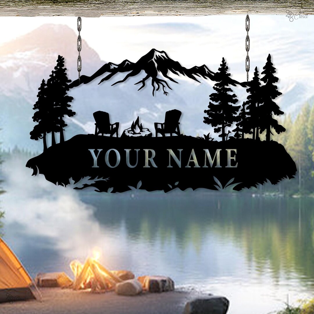 Personalized Lake House Metal Sign: Custom Your Camp Sign With Name ...
