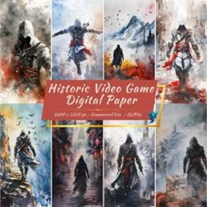 Colección de papeles digitales de Assassin's Creed / Fondos de videojuegos históricos