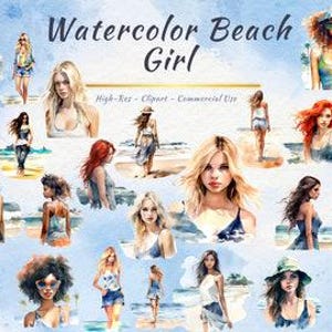Beach Girl PNG Collection | Unique  Fashionable Summer Girl Clipart