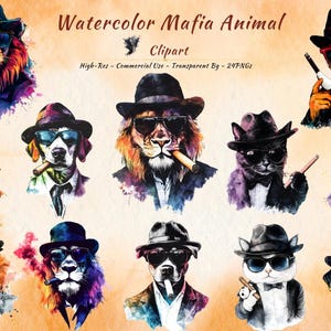 Tableau Street Art Graffiti Chat Mafieux – Toile Encadrée – Foxy Wall Décor
