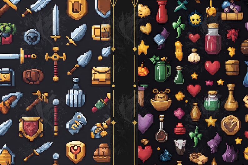 8-bit Video Game Digital Paper: Pixel Art Backgrounds (12 Jpgs ...