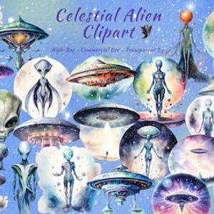 Himmlische Alien PNG Sammlung | Ausserirdisches UFO, Space Clipart