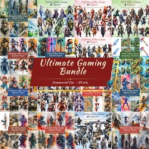Collection ultime de jeux vidéo | Clipart et arrière-plans de jeu populaires