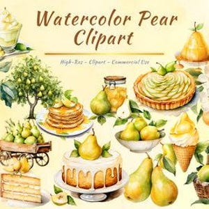 Raccolta PNG di pere / Frutta, Tropicale, Estate, Pacchetto Clipart di cibo