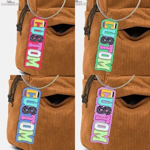 Personalized Name Bag Tag | Personalized Name Plate | Bogg Bag Charm | Backpack Name Tags | Kindergarten Pre-K 1st 2nd 3rd 4th Grade Bag Tag