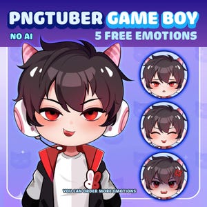Male PNGtuber| Boy PNGTuber Model | PNGTuber Premade Model | VeadoTube Model | PNG Tuber | GIFTuber | Discord | Twitch Avatar