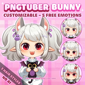 PNGTuber Model | Chibi PNGtuber | Cute Girl PNGTuber Premade Model | VeadoTube Model | PNG Tuber | Vtuber | GIFTuber | Discord | Twitch