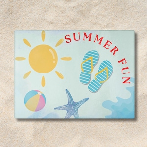 Summer Fun Cutting Board - Summer Aesthetics, Kitchen Decor, Glass Chopping Board, Food Prep, Cutting Boards Decorated, Cooking Utensil,Gift
