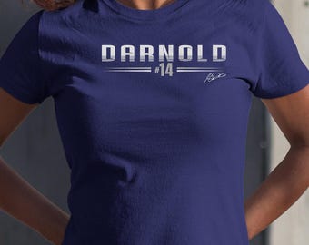Darnold 14 Jersey Naming Style, Seattle Star Player Personalized Shirt, Sports Graphic Tee Jersey Theme, Custom Gift for Football Fans