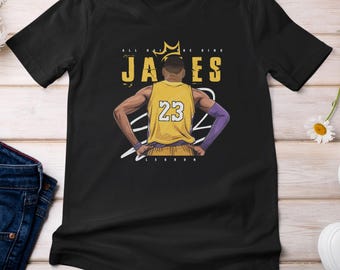 The King James, Los Angeles Basketball Inspired Shirt Theme, James #23 Jersey Fan Gift Tee, Sweatshirt, Hoodie