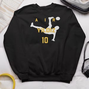 Air Yildiz Inspired Design Tee, Juve-Inspired Soccer Football Star Player Tribute, Custom Gift for Juve-Fans Graphic Tee Personalized Shirt