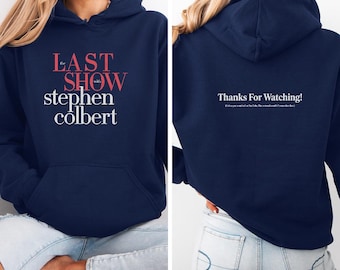 Camiseta "The Last Show" de Stephen Colbert (2026), camiseta gráfica "The Late Show" para regalo, camiseta unisex "Gracias por ver" del histórico programa de televisión estadounidense.