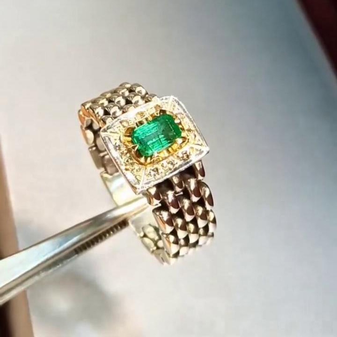 Emerald Green Afghani Jewelry Set for Women – Gold Accent Necklace & Earrings