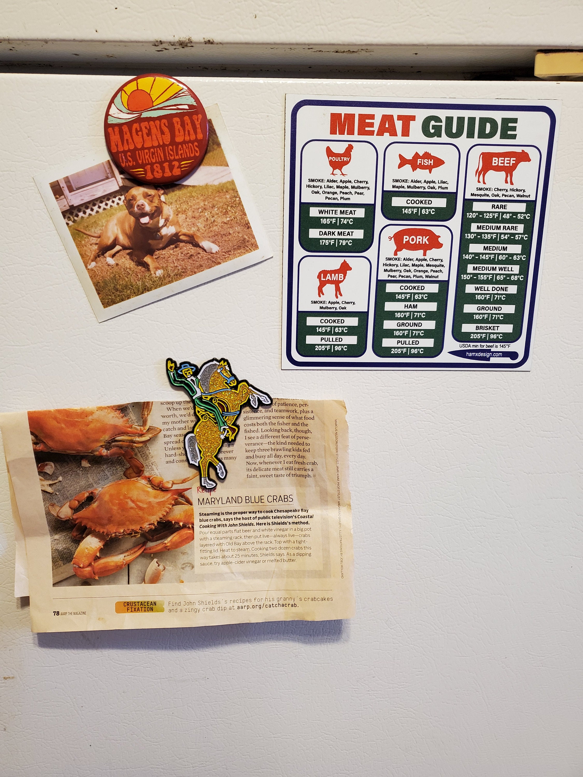 NEW ZEALAND - Smoke and Meat temperature guide Magnet – Ham's Designs