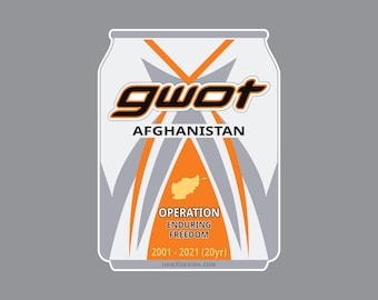 GWOT Afghanistan Rip it Sticker