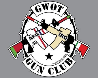 GWOT Gun Club Sticker