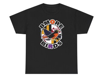 Bmore Birds T Shirt  Baltimore Orioles and Ravens Charm Tee