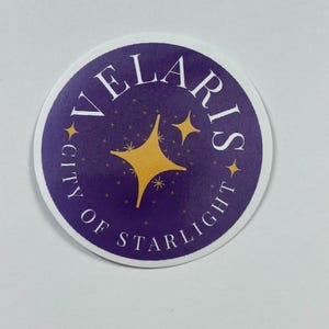 ACOTAR Sarah J Maas Inspired Velaris City of Starlight Sticker