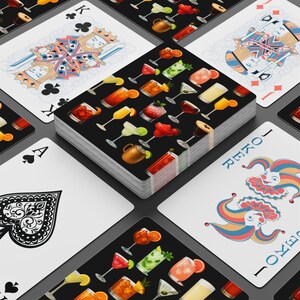 Conjunto elegante de cartas de pôquer - perfeito para noites de jogos, presente para jogadores, baralho colecionável, decoração exclusiva para casa, acessórios de entretenimento