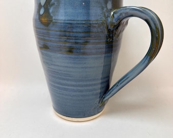 Unique Mug Handmade Stoneware Pottery Ceramics Glazed Wheel Thrown 255E
