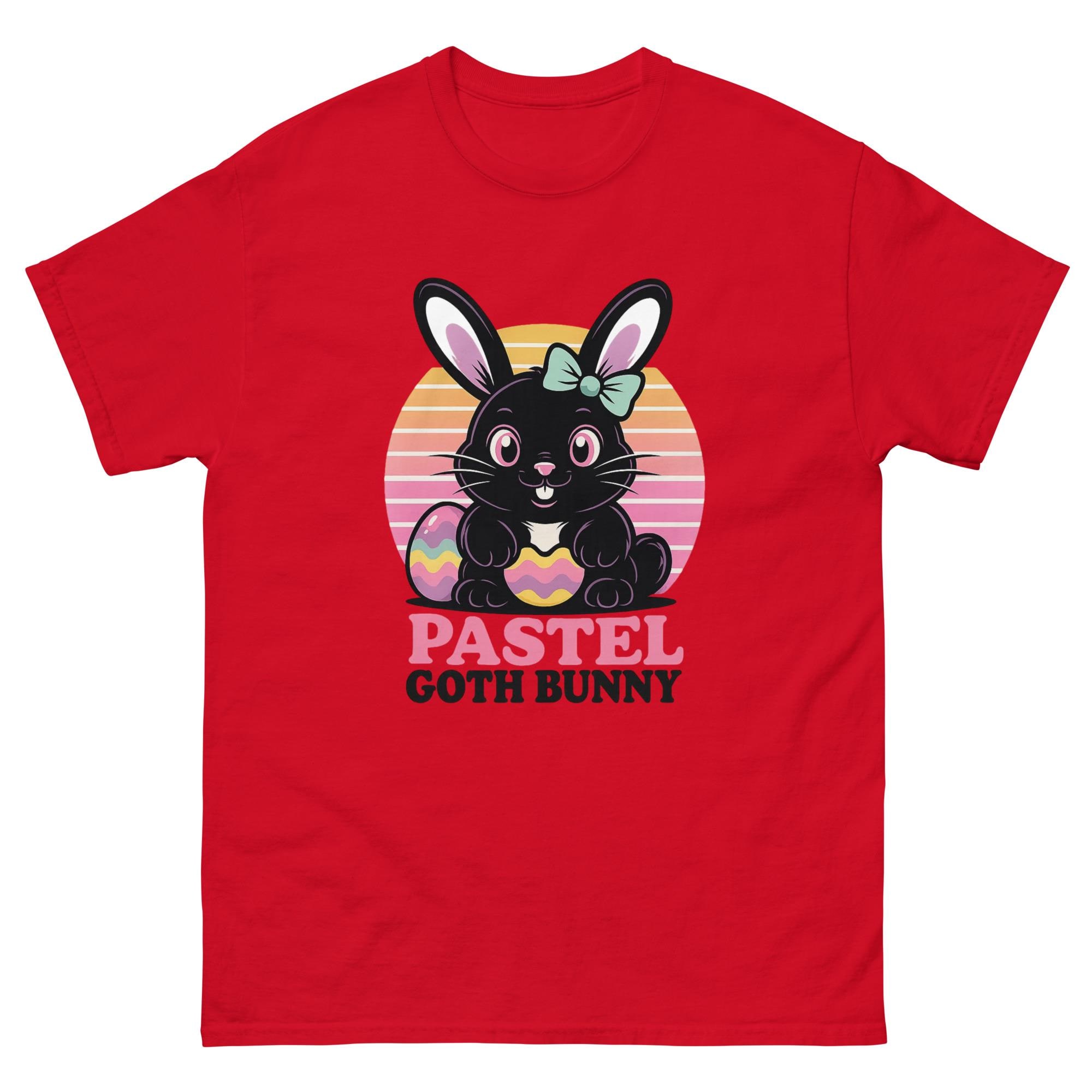 Cute Pastel Goth Bunny T shirt Kawaii Black Easter Rabbit With Colorful cute-pastel-goth-bunny-t-shirt-kawaii-black-easter-rabbit-with-colorful