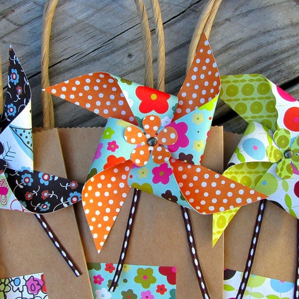 Greenhouse Pinwheel Favor Bags