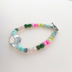 Crystal Bracelet Crystal Glass Bracelet Gemstone Bracelet image 4