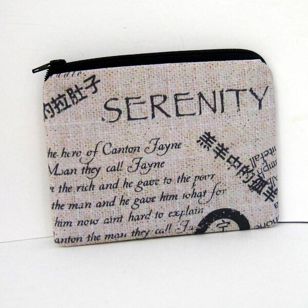 Serenity/Firefly, Intergalactic Space Travel, Small Zippered Pouch