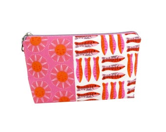 Cosmetic Bag, Sardines and Sunny Skies, Ruby Star Society Make Up Zipper Pouch