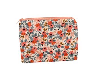 Floral Zipper Pouch: Rifle Paper Co. Rosa Print Small Bag
