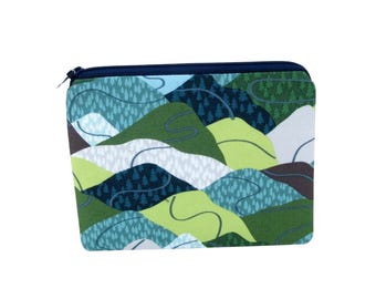 Hills Zipper Pouch, Trails and Hills Coin Purse