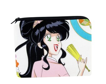 Small Zippered Pouch, Miss Butterfly Anime Bag