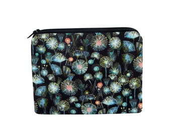 Small Zipper Pouch, Dandelions at Dusk Coin Purse