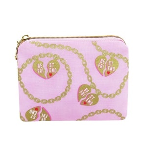 Pouch, Besties by Tula Pink, Small Coin Purse Zipper Pouch