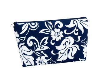 Zippered Make Up Bag, California Classic Surf, Cosmetic Zipper Pouch