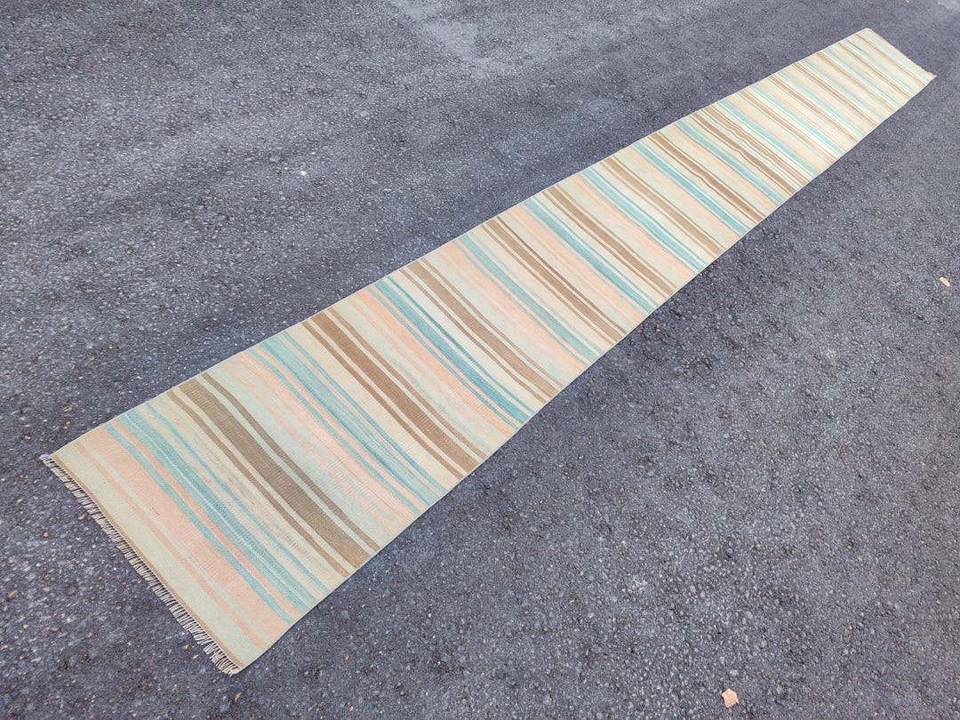 2x20 Runner Kilim Extra Long, Stair Rug Runner, 20 Long Runner Turkish ...