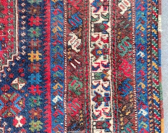 RARE! 7x10 Shiraz rug antique, Vibrant Large persian rug 7x10, Heriz rug 7x10 vintage, Serapi rug, Caucasian rug, Living room rug 7x10