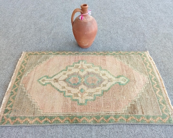 Vintage vloerkleed 2x3, Smal vloerkleed, Turks vloerkleed 2x3, Oushak vloerkleed 2x3, Badmat 2x3, Oushak vloerkleed 2x3, Tribal Heriz vloerkleed 2x3, Smalle loper